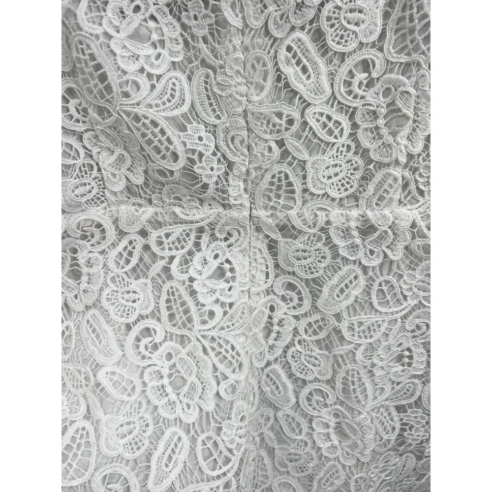Staud Beth Long Sleeve Lace Empire Waist Dress - Picture 8 of 11